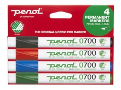 Permanent Marker Penol 0-700 1,5 mm - 4 Farver