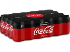  Sodavand Coca-Cola Zero 33 cl dåse prisen er incl. pant 0,80