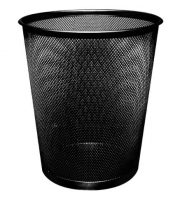 Papirkurv Q-Connect Metal net 19L - Sort