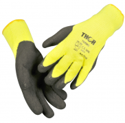 Halvdyppet latexhandske, Thor Thermo, str. 9 - Polyester/latex
