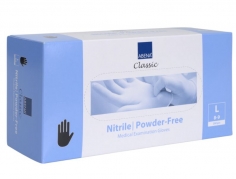 Abena Classic Nitrilhandsker u/pudder pk/200 Large - Sort