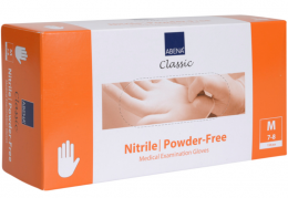 Abena Classic Nitrilhandsker u/pudder pk/150 Medium - Hvid