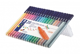 Fiberpen Staedtler Triplus color pen 1,0 mm 20 ass.
