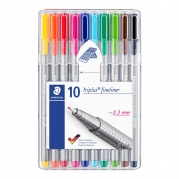 Fiberpen Staedtler Triplus fineliner 0,3 mm 10 ass.