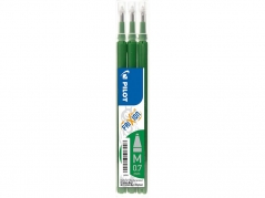 Pilot FriXion Ball Clicker Pk/3 stk refills grøn 0,35 mm