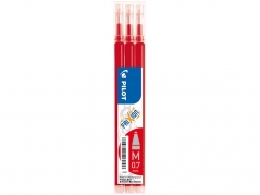 Refill Pilot Frixion click rød 0,7/0,35 mm pk à 3 stk.