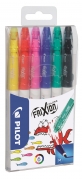 Tusser Pilot Frixion Colors 0,7 - 6 farver