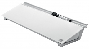 Glastavle skrivebordsblok m/penneholder 7x15x46cm