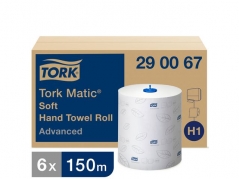 Håndklædeark Tork Matic Advanced Soft Hvid H1 pk/6 - 290067