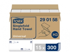 Håndklædeark Tork Universal Singlefold H3 - 290158