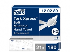 Håndklædeark Tork Xpress Advanced Soft Multifold H2 - 120289