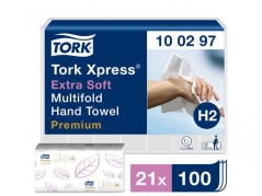 Håndklædeark Tork Xpress Premium Extra Soft Multifold H2 - 100297