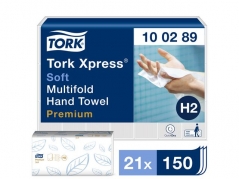 Håndklædeark Tork Xpress Premium Soft Multifold H2 - 100289