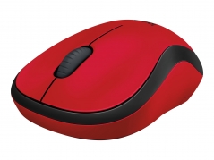 Logitech M220 Silent - 910-004880 -Sort/rød Trådløs Mus