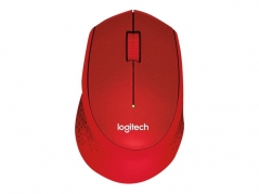 Logitech M330 Silent Plus - Rød Trådløs Mus