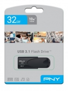 PNY Attache 4 - USB nøgle USB 3.1 - 32 GB Sort