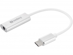 USB-C to 3.5mm Audio Adapter, Silver