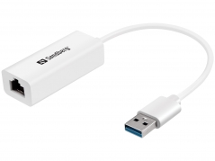 USB3.0 Gigabit Network Adapter, White