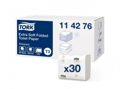 Toiletpapir Tork Premium T3 2-lags pk/30x252 - 114276