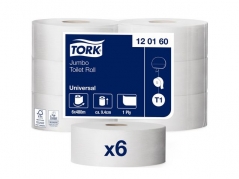 Toiletpapir Tork Universal Jumbo T1 1-lags Natur - 120160