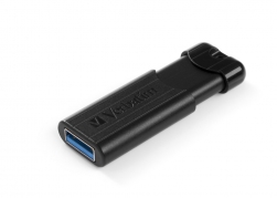 Verbatim PinStripe - USB-Nøgle USB 3.0 - 64 GB Sort