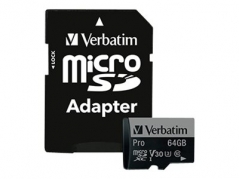 Verbatim PRO microSDXC 64GB 90MB/s