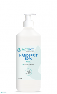 Bactitox GEL Hånddesinfektion 80% (1 L)