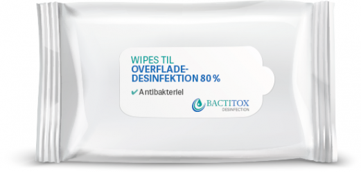 Bactitox Wipes Overfladedesinfektion 80% pk/20