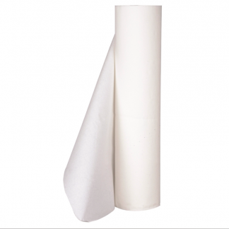 Lejepapir, neutral, 2-lags, 50m x 40cm, Ø13cm, hvid, perforeret for hver 39 cm