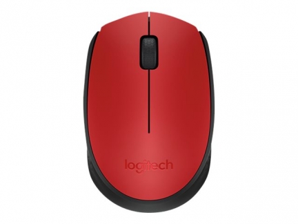 Logitech M171 - 910-004641 - Sort/rød Trådløs Mus