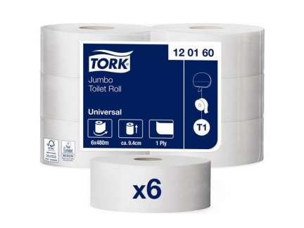 Toiletpapir Tork Universal Jumbo T1 1-lags Natur - 120160