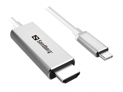 USB-C to HDMI Cable, Silver (2m)